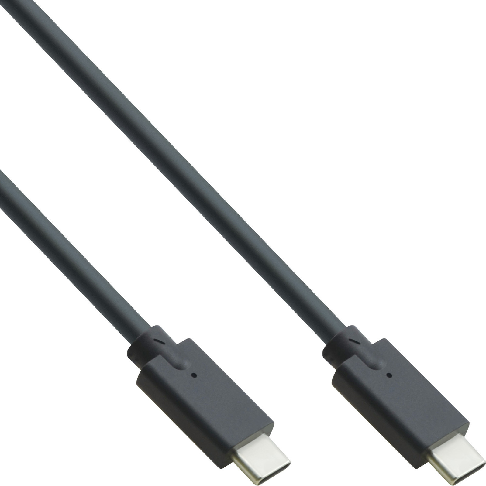 InLine USB-C naar USB-C kabel, USB 3.2 Gen 2, 1 meter, zwart