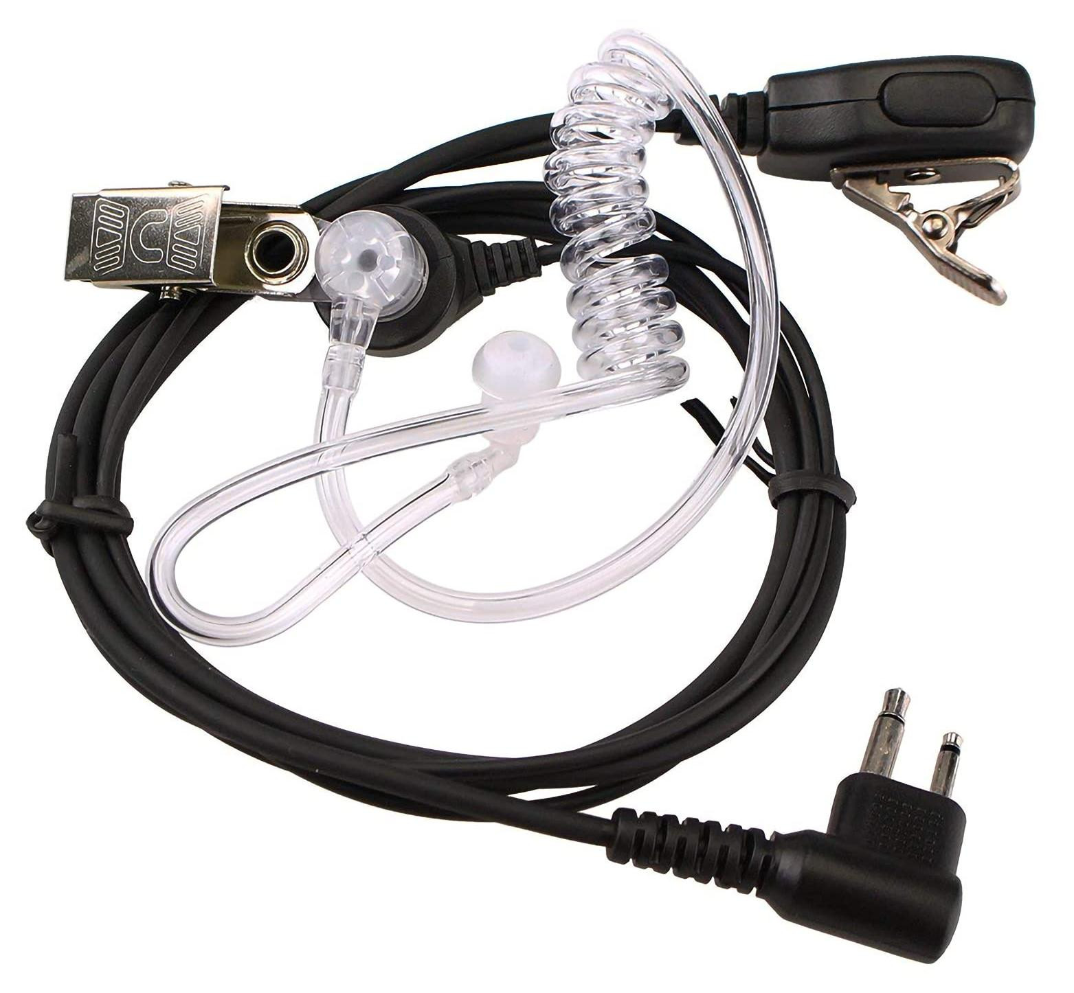 Selius Walkie Talkie headset met geluidsbuis en 2-pins aansluiting