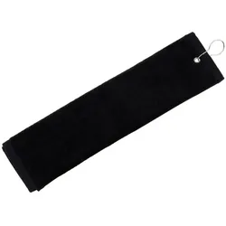 Golfhandtuch Uni schwarz