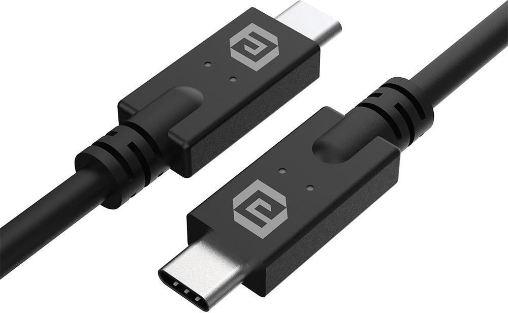 Akasa AK-CBUB67-10BK USB-C naar USB-C kabel, 1 meter, 40 Gbit/s, zwart