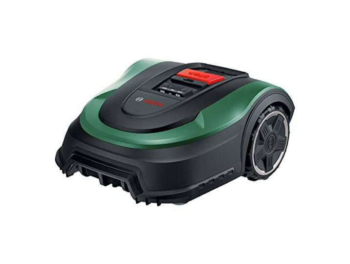 Bosch Tondeuse Robot - Indego M 700 avec batterie 18 V\, station de charge incluse\, largeur de coupe de 19 cm\, capacité de tonte maximale de 700 m²
