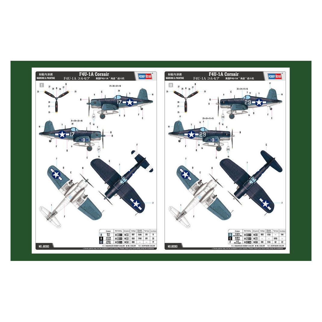 Hobby Boss F4U-1A Corsair (80383)