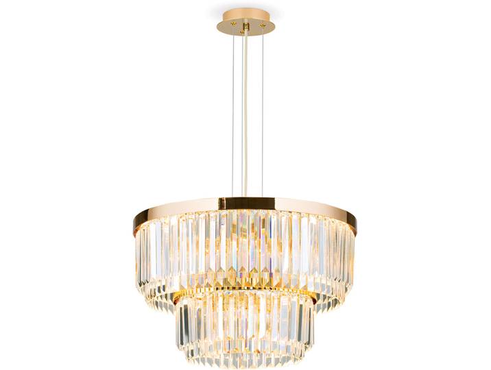 Briamond Pendellampe Prism gold Stahl/Orion Kristall 6400 lm H 40 B 55 cm - LED - Lichtfarbe: Warmweiss - LED Energiesparlampen