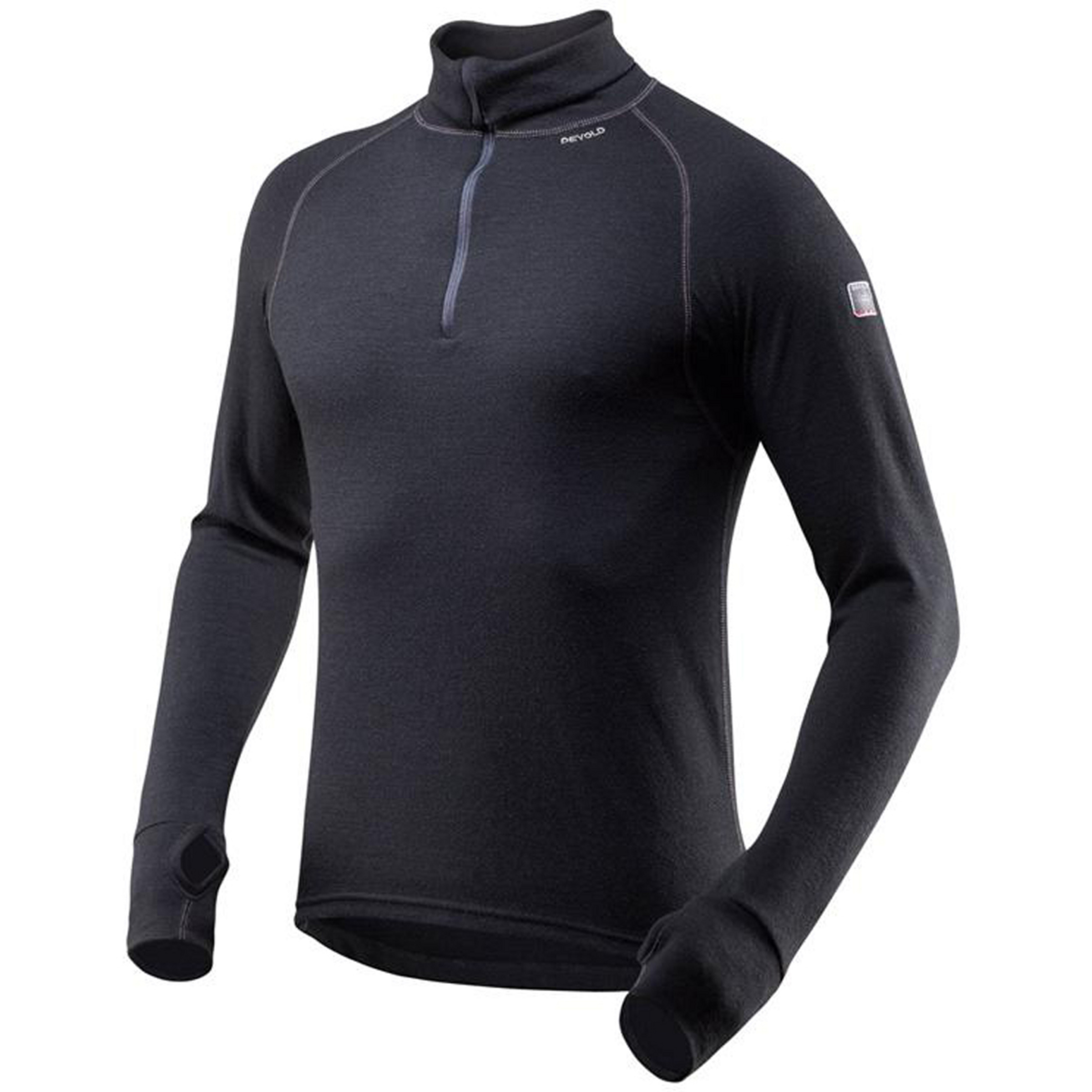 Devold Expedition Half Zip Herren Longsleeves schwarz Größe S Trekking Hautfreundlich Merinowolle