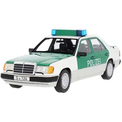 Mercedes-Benz Modellauto 230 E W 124 (1989-1993) Limousine Polizei 1:18 weiß grü