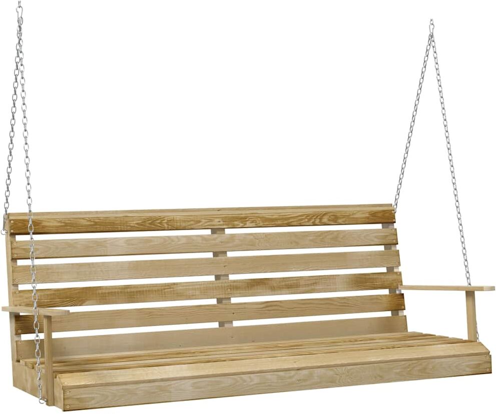 vidaXL Balancelle Bois de pin imprégné 155x65x60 cm