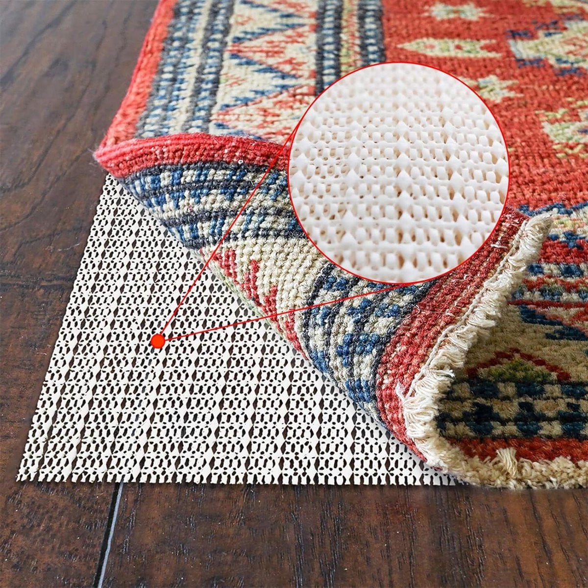 Antislip Tapijtpads Gripper Vloerbeschermer Beige 8x10 voet