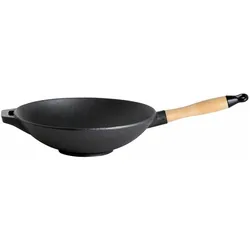 Paella World, Grillgeschirr, Wok aus Gusseisen m. Holzgriff Ø 30 cm