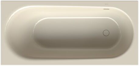 Bette BetteComodo Badewanne 1643-001 170x80x45cm, Überlauf hinten, Fußende rechts, pergamon