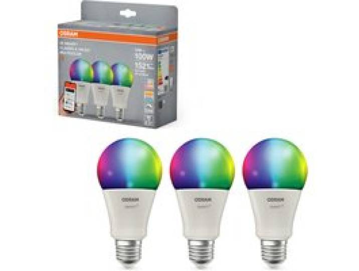 OSRAM Ampoules Smart MATTER, lot de 3 (A100, E27, 2700 K, RGBW, mat)