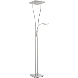 Stehleuchte Helia in Nickelfarben max. 20 Watt