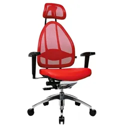 Topstar Bürostuhl »Open Art 10« ohne Armlehnen mit Kopfstütze rot