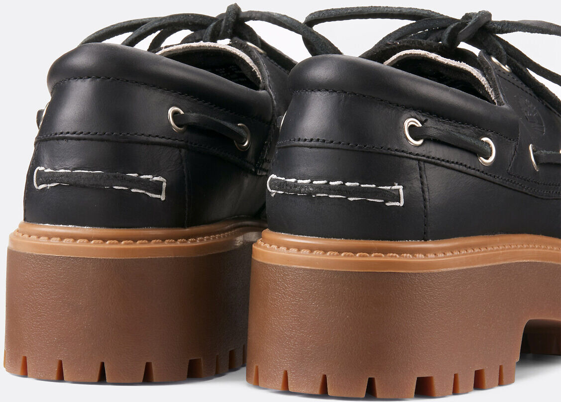 TIMBERLAND Chaussures bateau compensées Stone Street en cuir