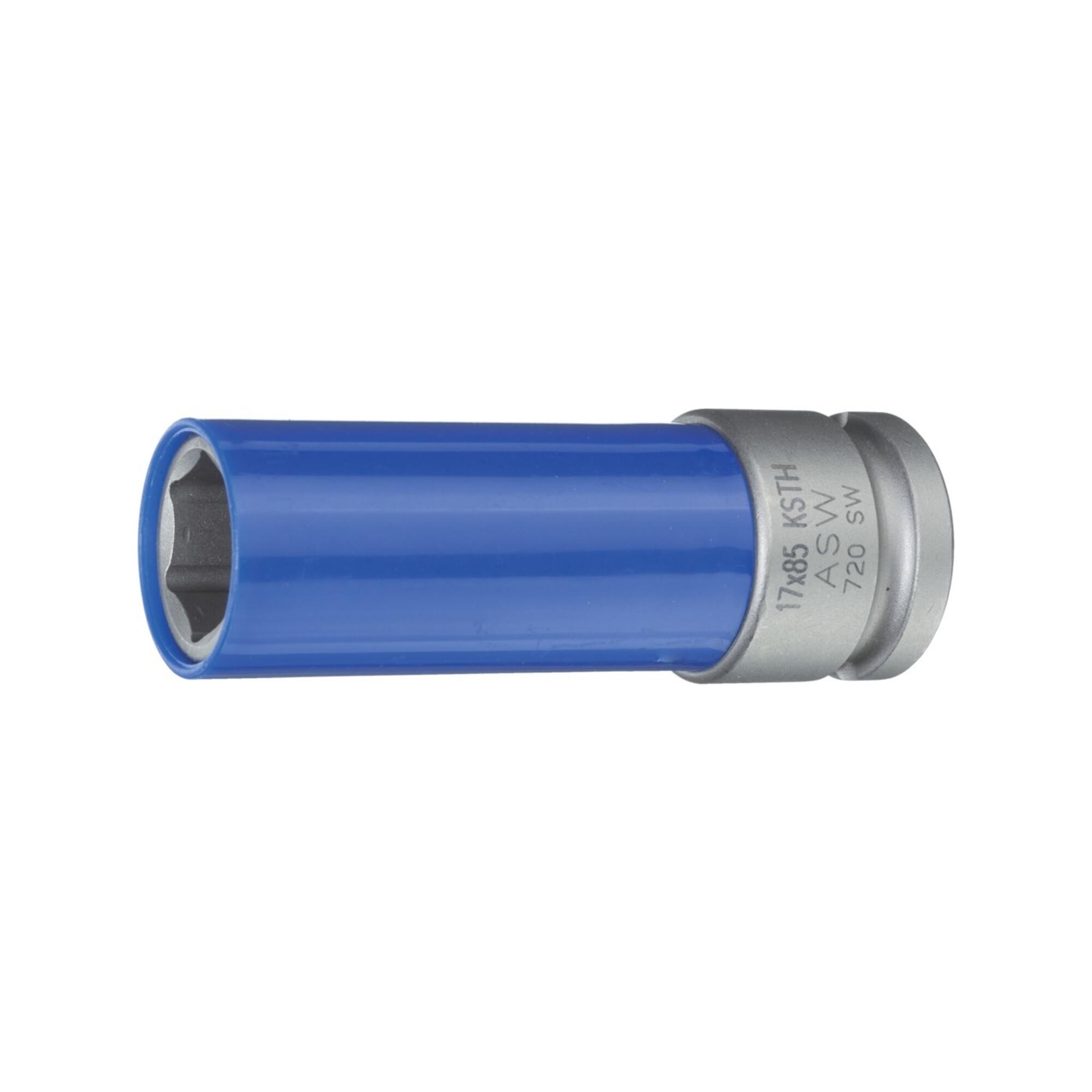 ASW Kraft-Steckschlüsseleinsatz mit Kunststoff-Hülse 1/2" 17x85mm (072811)