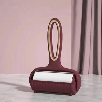 Inspired Deals Portable Tearable Lint Roller For Pet Hair Reusable Clothes Lint Remover Brush red