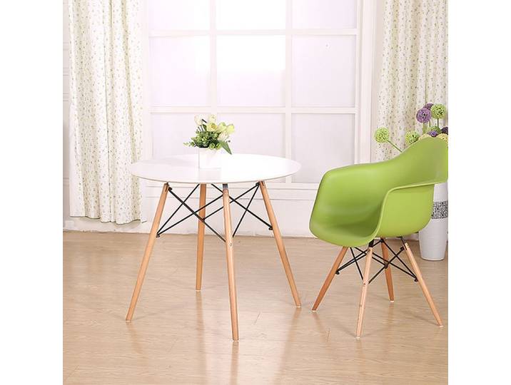 SUPFINE Ronde Table en bois Table de Salle à Manger Scandinave Diamètre 70cm Moderne Style Nordique