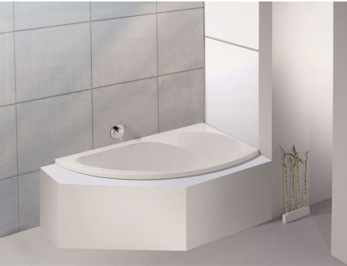 Hoesch Spectra Eck Badewanne 3660.010 170x100cm, rechte Ausführung, weiß, Einbauversion