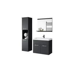 Badset   ¦ schwarz ¦ Maße (cm): B: 90,2 H: 132,8
