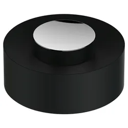Keuco Kunstst.-Deckel Universalart.04989 verchromt/sw-grau, 04989010137 04989010137