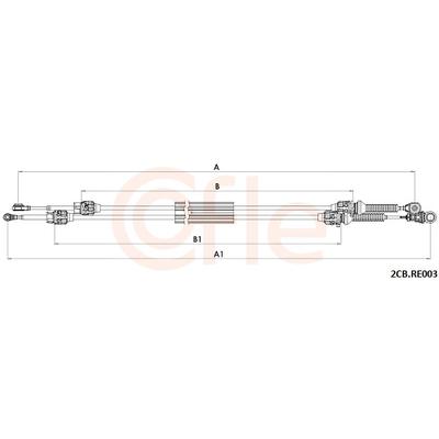 COFLE Seilzug, Schaltgetriebe 2cbre003 für DACIA