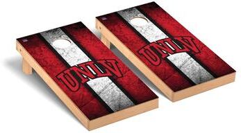 Skip's Garage University of Nevada Las Vegas UNLV Rebels Cornhole Board Set - Vintage Wooden