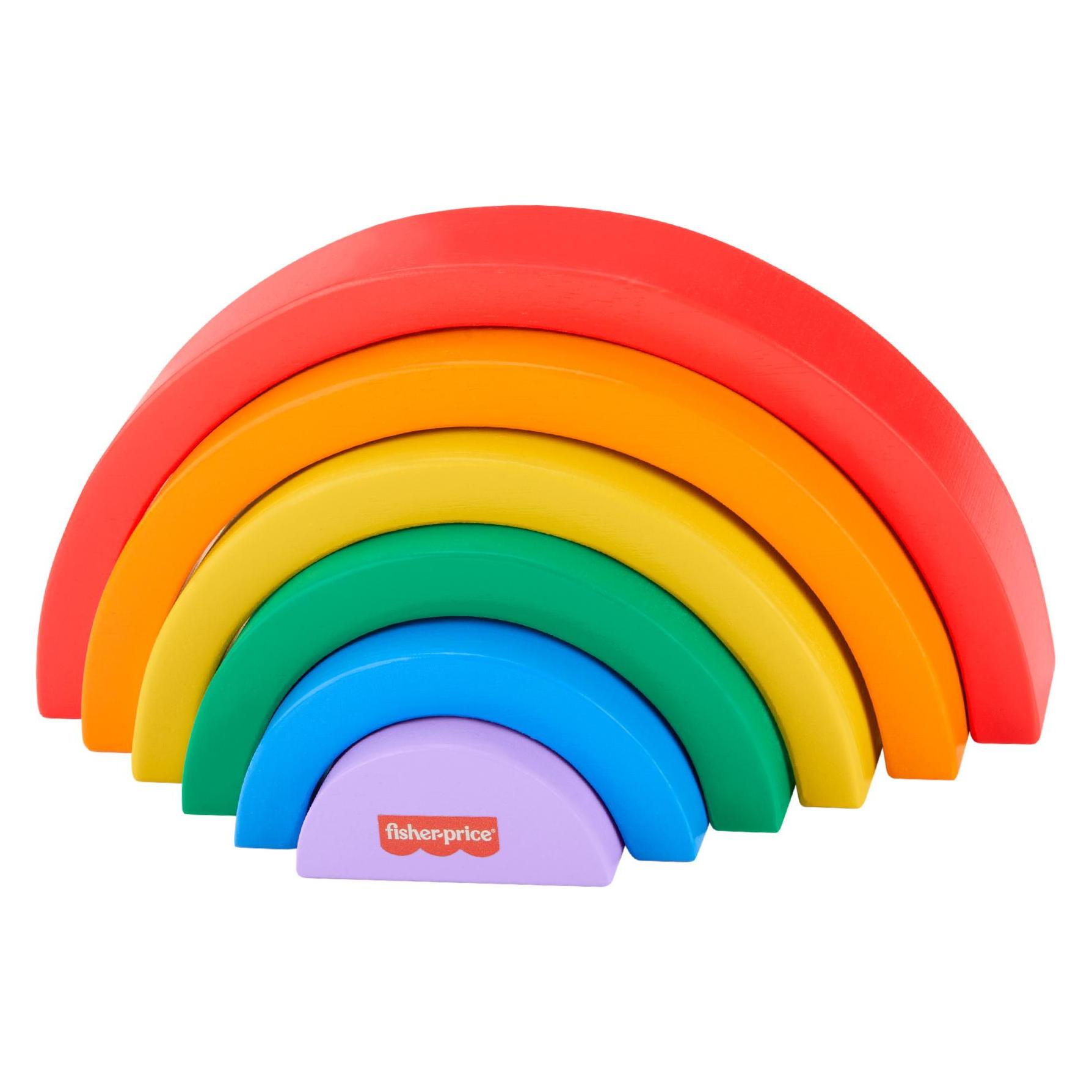 Fisher-Price Stapelbarer Holz-Regenbogen (HXT73)