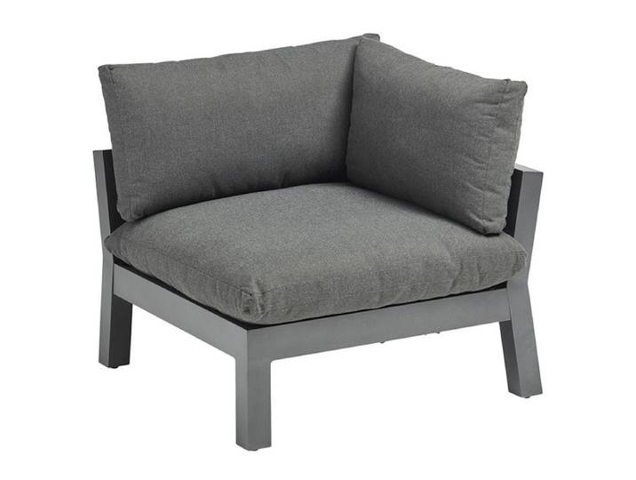 Kettler Comfort Eck-/Endmodul Aluminium/Agora Dunkelgrau