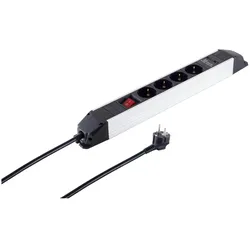 Shiverpeaks, Steckdosenleiste, S/CONN maximum connectivity Alu Steckdosenleiste 4-fach, USB Buchse (4x, CEE 7/7, 1.50 m)