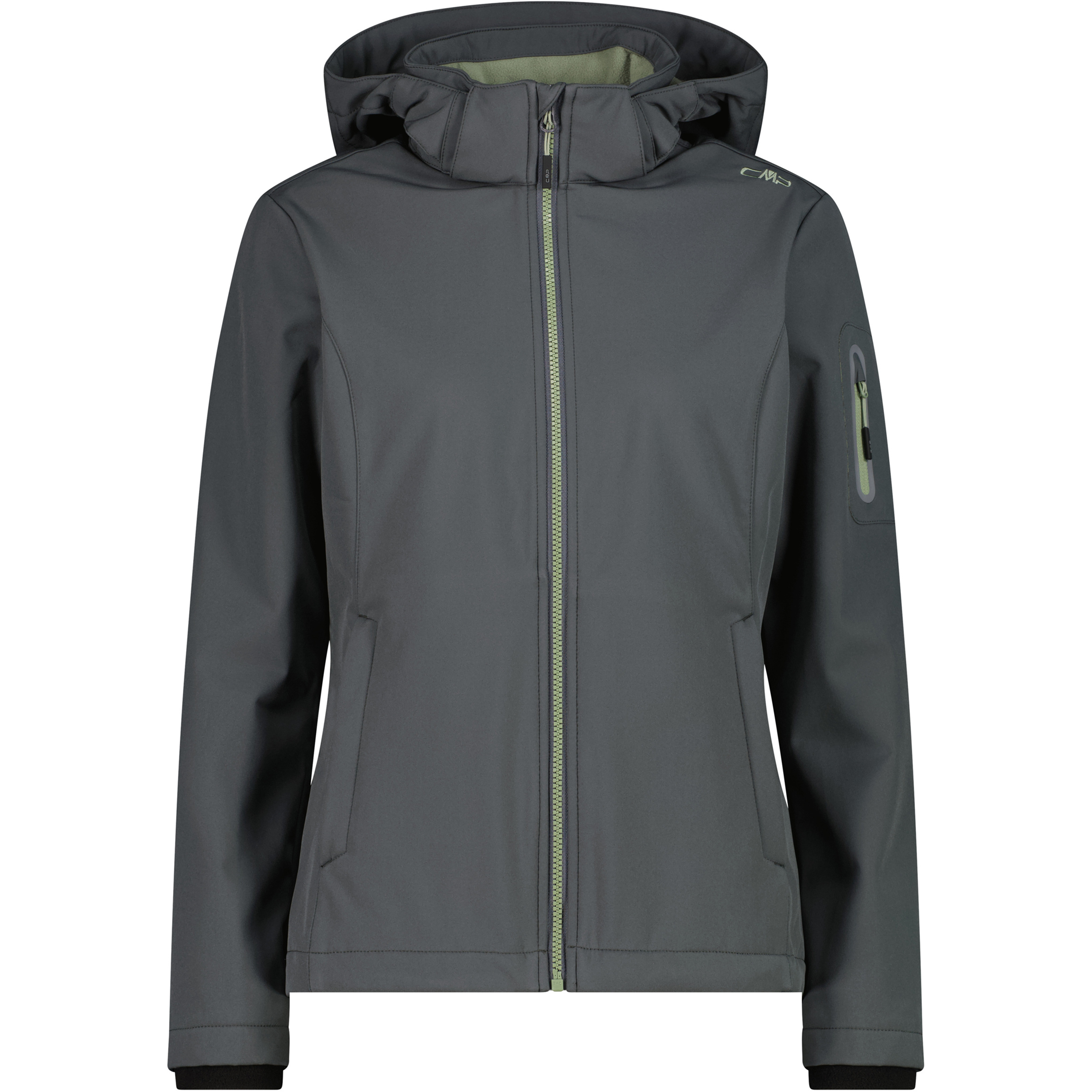 CMP Softshell Damen Softshelljacke gruen Größe L Trekking Wasserabweisend Wasserabweisend
