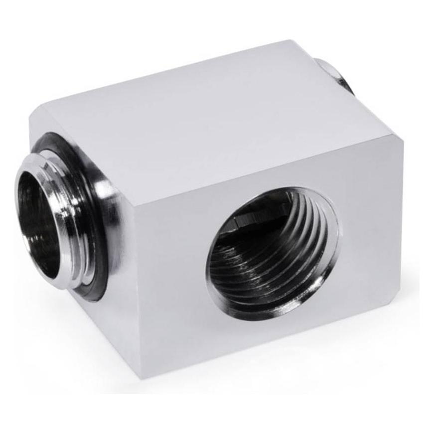 Alphacool Low Profile ES L-Verbinder drehbar G1/4 AG auf G1/4 IG - Chrome (17584)