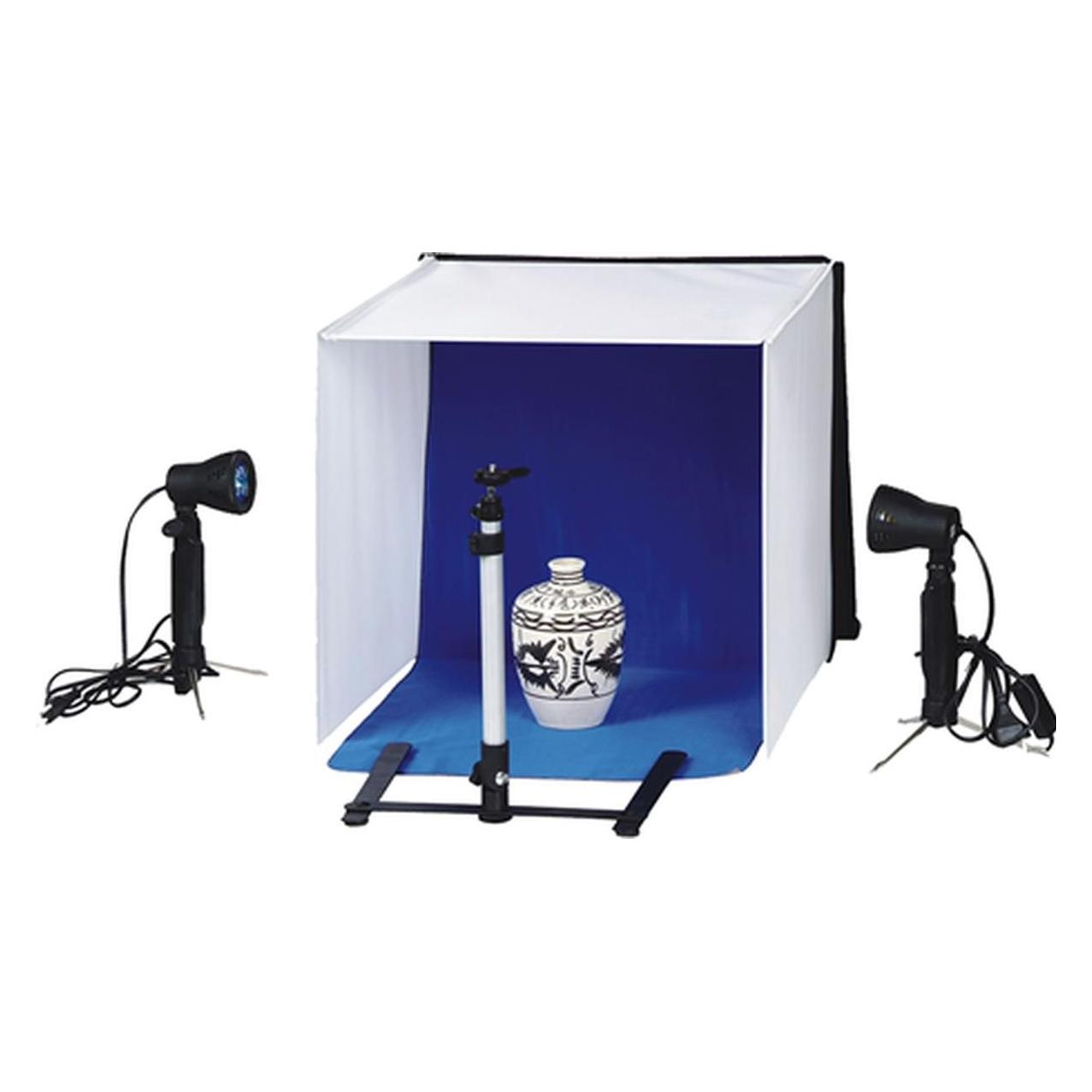 Linkstar Aufnahmebox Set PBK-50 50x50 Faltbar + 2x50W Lampen (50 cm) (LS00294)
