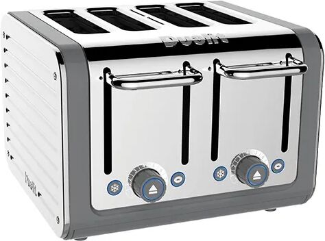 Dualit Architect 4 Slot Grey Body With Stainless Steel Panel Toaster
