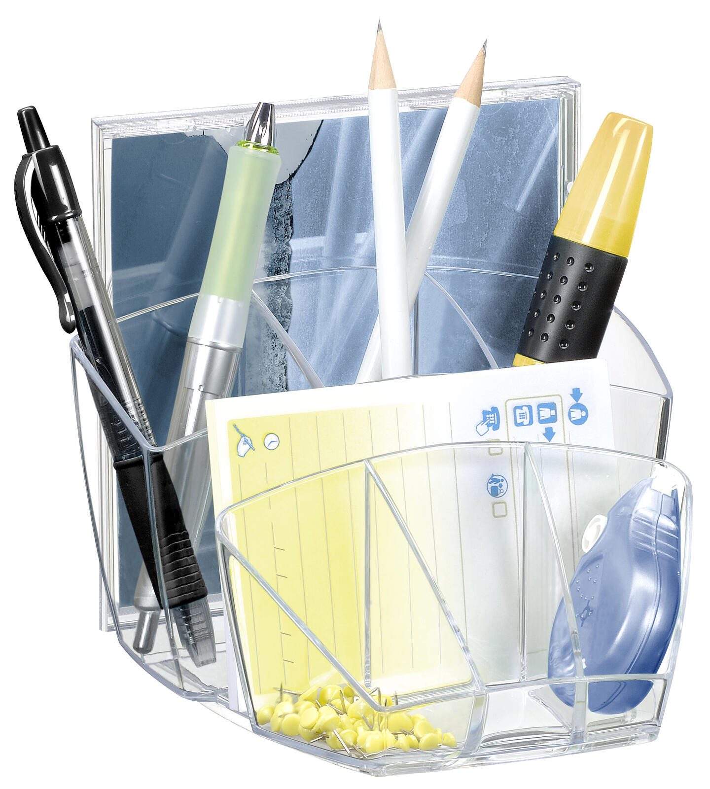cep Stiftehalter 14,3 x 15,8 x 9,3 cm schwarz-transparent 1005800111