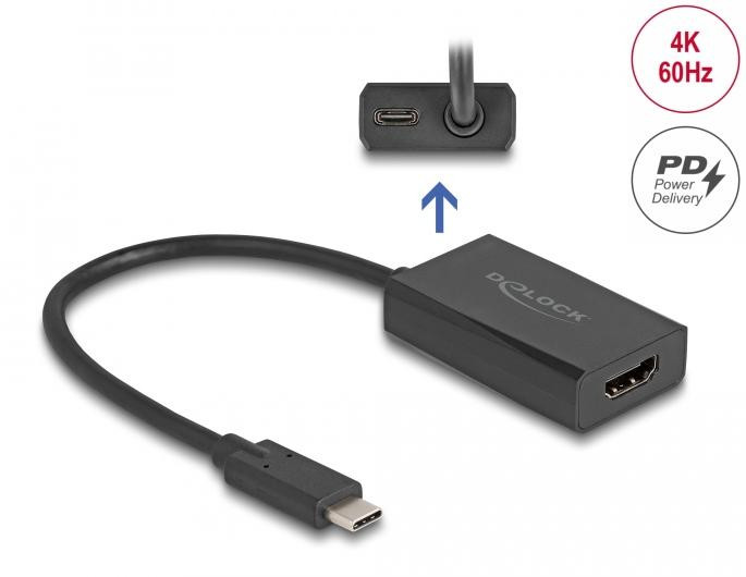 Delock 61058 Adapter HDMI-vrouw naar USB Type-C-mannelijk