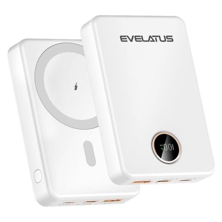 Evelatus Power bank Wireless Power Bank 22.5W 10000 mAh Type-C White (10000 mAh) (58840976)