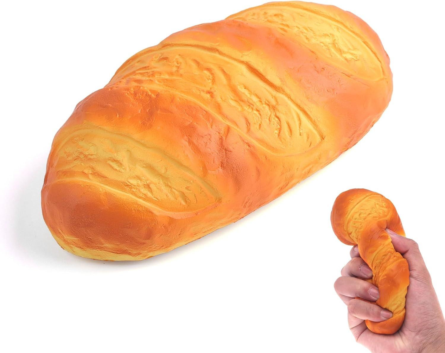 oCreon Handgemaakt Brood Squishy - 17,2 cm - Langzaam terugverend en geurrijk - Stressvermindering
