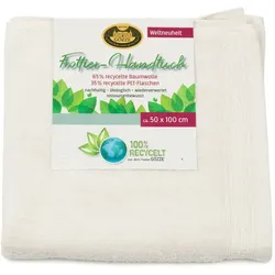 Gözze UNI Frottier aus 100 % recycelten Materialien creme Duschtuch 70 x 140 cm