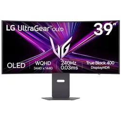 LG Curved Gaming Monitor »UltraGear OLED 39GX900A-B« 99,1 cm / 39 '' schwarz, 88.87x49.57x19.8 cm