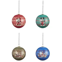 Disney Weihnachtskugeln Disney  4er Set   ¦ mehrfarbig ¦ Kunststoff ¦ Maße (cm): B: 8,3 H: 16,5