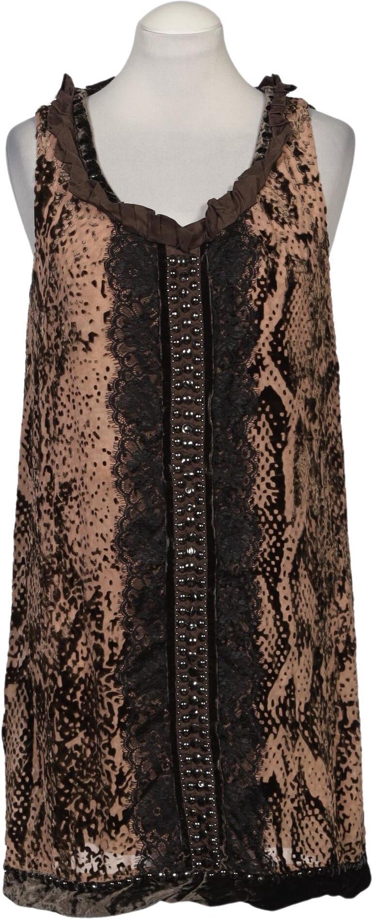 Rene Derhy Damen Kleid, Braun, Gr. M, Seide / Viskose - Second Hand