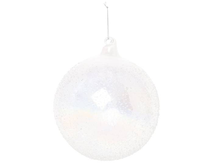 Christbaumkugel aus Glas, schillernd