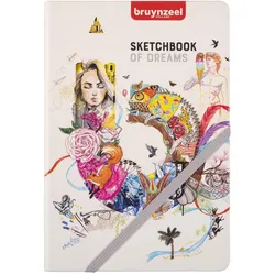 Bruynzeel, Heft + Block, Sketchbook of dreams A5 80 sheets (A5, Blanko, Harter Einband)