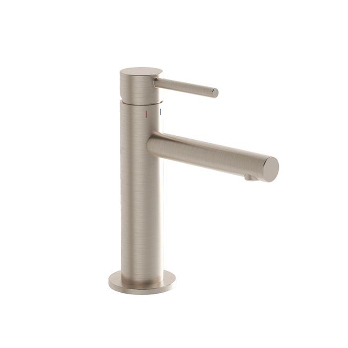 VitrA Origin Waschtischarmatur A4255634 Ausladung 125mm, Einlochmontage, ohne Ablaufgarnitur, Nickel gebürstet