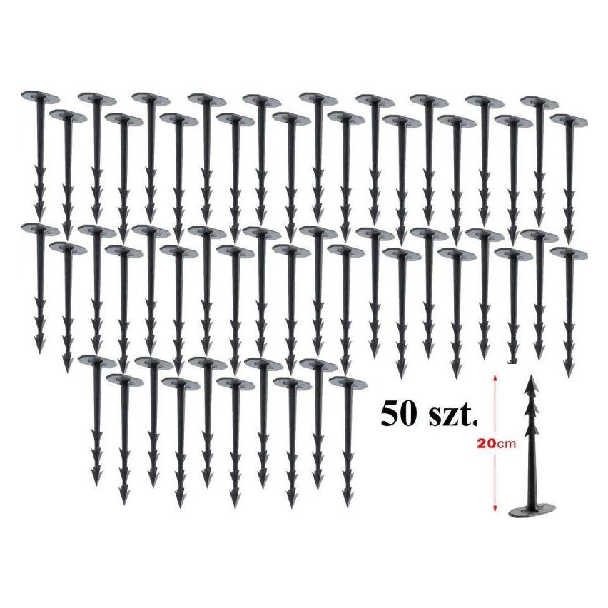 Prosperplast Pins-Teile Pins Für Landwirtschaftliche Textilien Harpoon Peg-Höhe 20cm 50pcs (3.80 cm, 61 cm) (37345740)