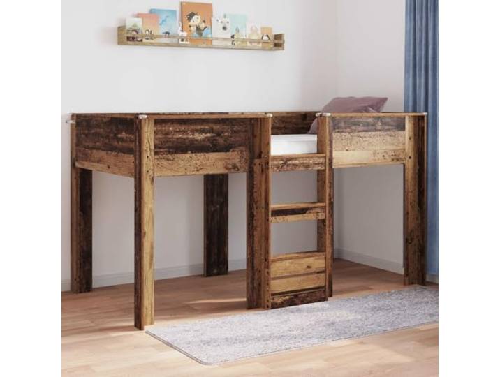 RJPLMFV Etagenbett für Kinder, Holz, 100 x 200 cm Langlebiges Holzwerkstoff, 2 Stapelbetten, mehrfarbiges Design, für Mehrbettzimmer