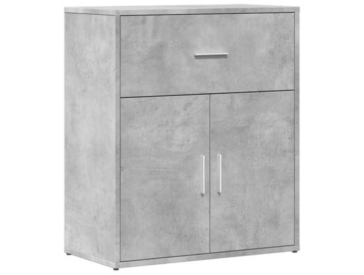 PUGYNBK Anrichte aus Holz, Technik, Grau, Beton, 60 x 31 x 70 cm Aufbewahrung mit Türen, feuchtigkeitsbeständig, leicht zu reinigen, mehrfache Verwendung