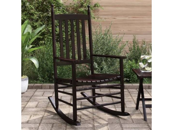 KGTKGTYER Schaukelstühle 2er Set. Pappelholz Stühle für Terrasse Garten Witterungsbeständige Lackierung, Hohe Rückenlehne, Ergonomische Sitzfläche