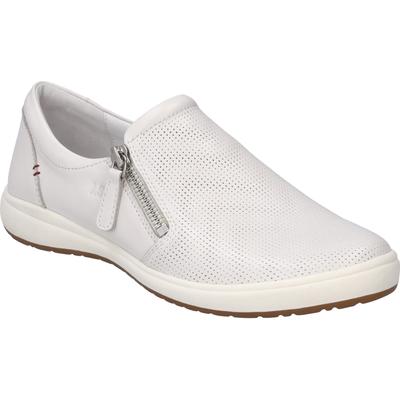 Slipper JOSEF SEIBEL "Caren 22, weiss", Damen, Gr. 36, weiß, Obermaterial: 100% Rindsleder Leather cow., Schuhe Slipper