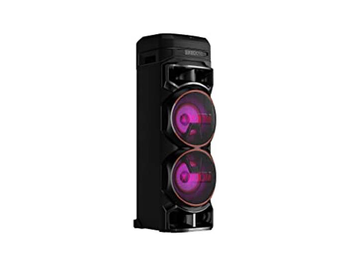 LG XBOOM RNC9, 2-weg geluidssysteem met 4 luidsprekers (Dolby audio, karaoke- en DJ-functies, verlichting), zwart [modeljaar 2023]