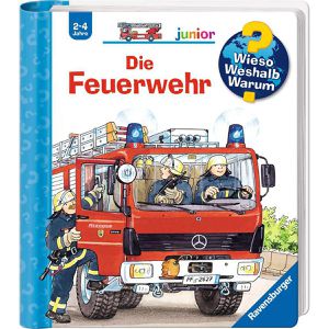 Ravensburger Spielbuch Wieso Weshalb Warum Junior, Die Feuerwehr, 2-4 Jahre, Sachbuch mit Klappen
